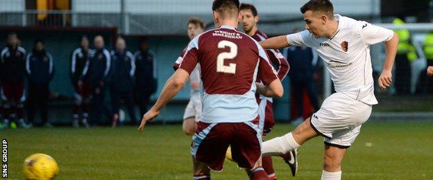 Bernard Coll opens the scoring for East Kilbride