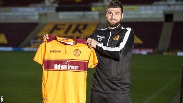 Motherwell striker Nadir Ciftci