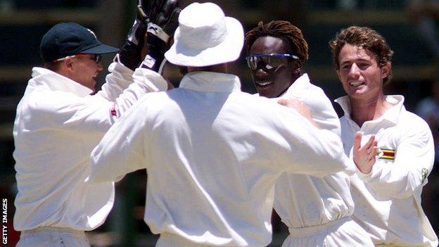 Andy Flower and henry Olonga