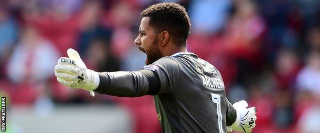 Millwall goalkeeper Jordan Archer