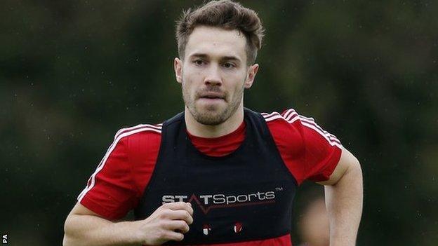 Walsall striker Tom Bradshaw