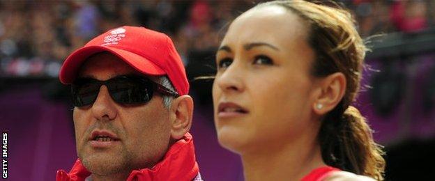 Toni Minichiello and Jessica Ennis-Hill, London 2012