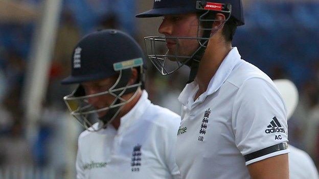 Alastair Cook (right) and Joe Root