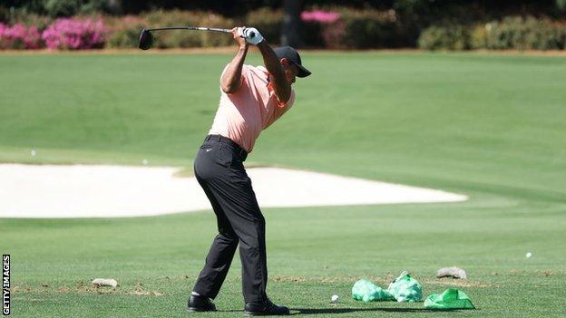 Tiger Woods at Augusta National