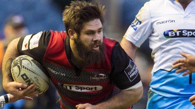 Edinburgh number eight Cornell Du Preez