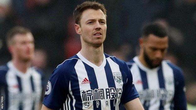 West Bromwich Albion captain Jonny Evans