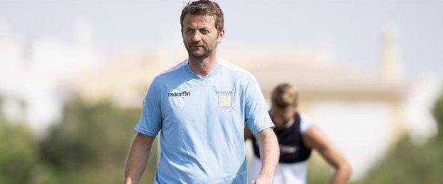 Aston Villa manager Tim Sherwood