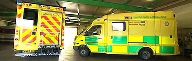 South West Ambulance Service NHS Trust vehicles