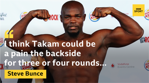 Heavyweight boxer Carlos Takam