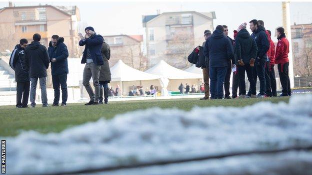 Stadio Monigo frozen