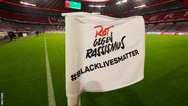 Football leagues in Germany have already shown support at matches for Black Lives Matter