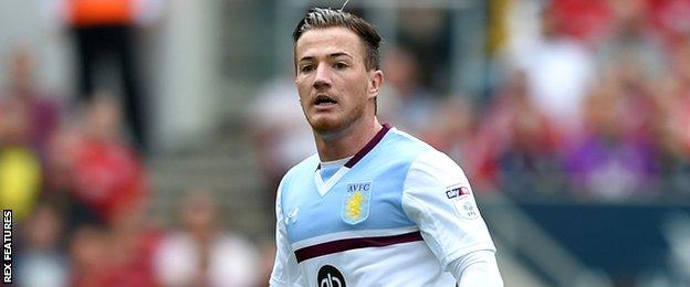 Ross McCormack in Aston Villa colours