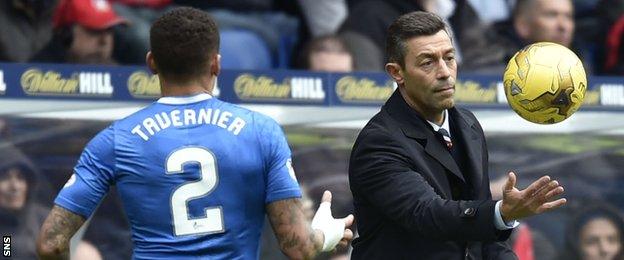 James Tavernier and Pedro Caixinha