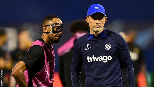 Pierre-Emerick Aubameyang and Thomas Tuchel at Chelsea