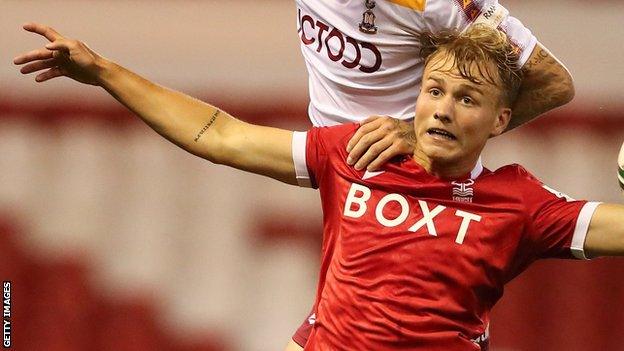 Finley Back's most recent appearance for Nottingham Forest came in their 2-0 defeat by Middlesbrough on Boxing Day 2021