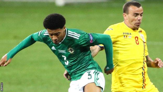 Jamal Lewis is set to win his 18th Northern Ireland cap in Wednesday's Nations League game against Romania at Windsor Park