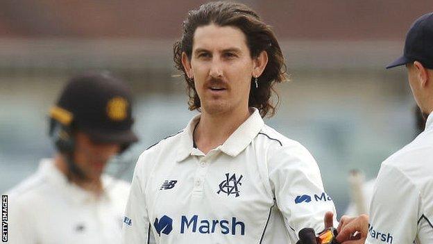 Nic Maddinson in action for Victoria in their Sheffield Shield final against Western Australia