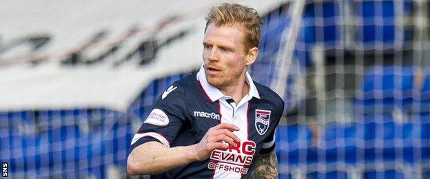 Chris Burke makes his Ross County debut