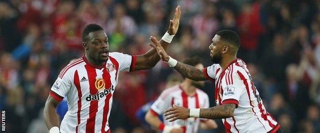 Lamine Kone (left)