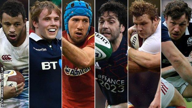 Courtney Lawes, Jonny Gray, Justin Tipuric, Kevin Gourdon, Joe Launchbury, Hamish Watson