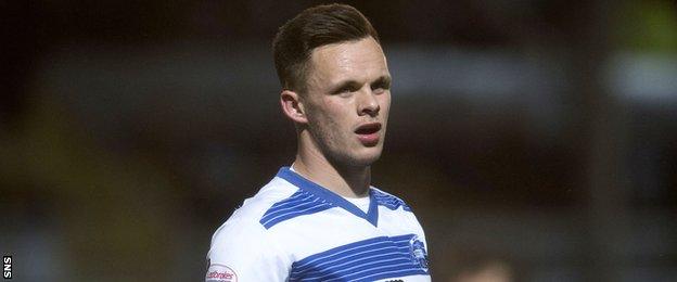 Lawrence Shankland while on loan to Morton