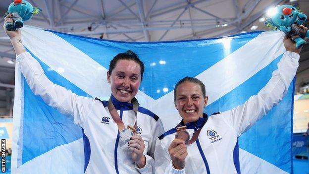 Katie Archibald and Neah Evans