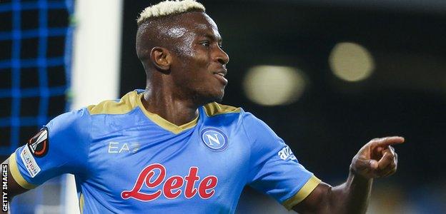 Victor Osimhen in action for Napoli