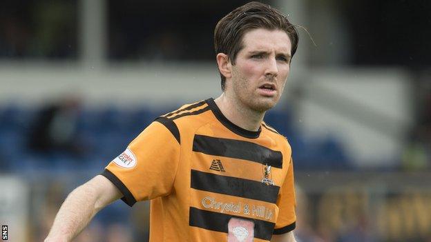 Alloa midfielder Iain Flannigan