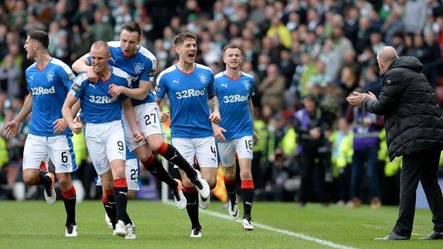 Kenny Miller scores v Celtic