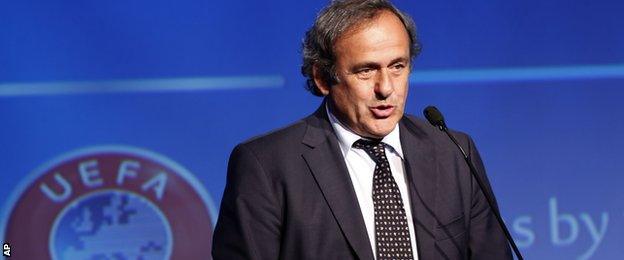 Uefa president Michel Platini