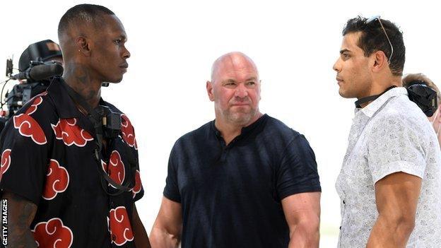 Israel Adesanya and Paulo Costa