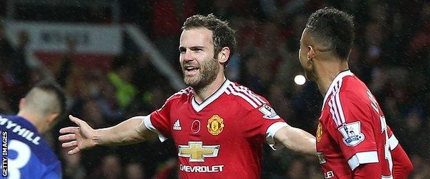 Juan Mata's goal was his fifth of the season