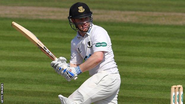 Sussex captain Ben Brown plays a shot