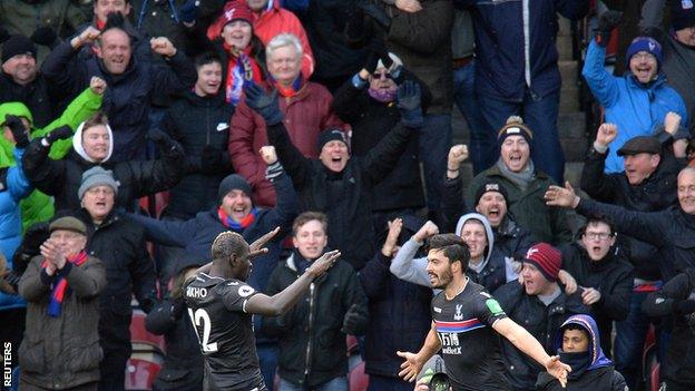 James Tomkins celebrates