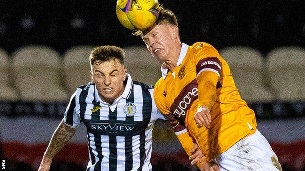 Eamonn Brophy (left) in action for St Mirren