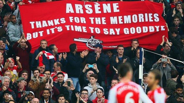 Arsenal fans prepare for life without Arsene Wenger