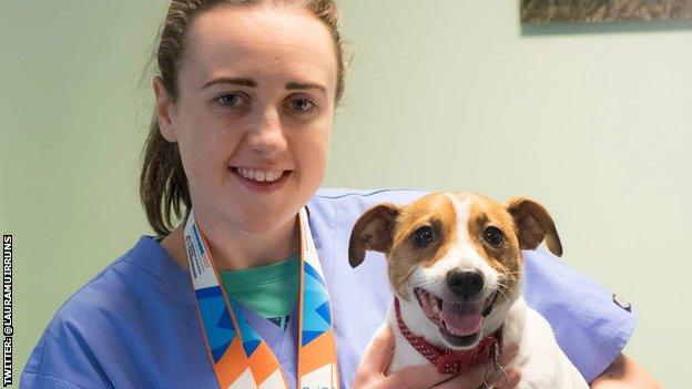 Laura Muir with what