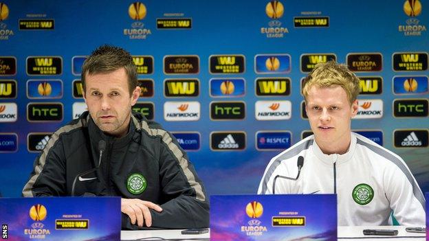 Ronny Deila and Gary Mackay-Steven