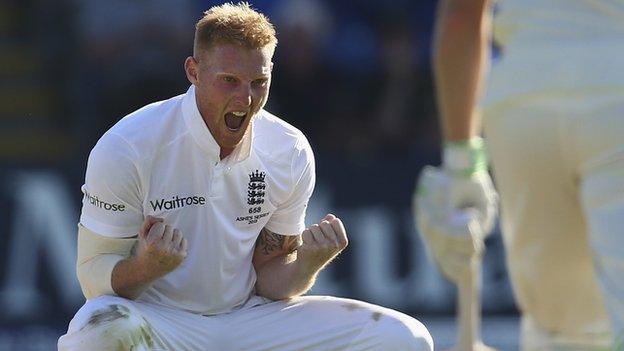 England all-rounder Ben Stokes celebrates