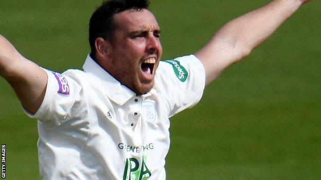 Hampshire bowler Kyle Abbott