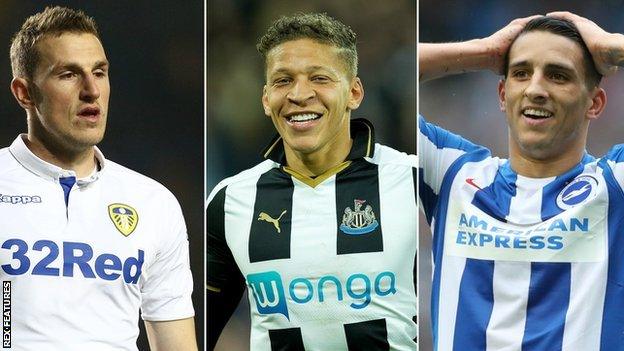 Chris Wood, Dwight Gayle and Anthony Knockaert