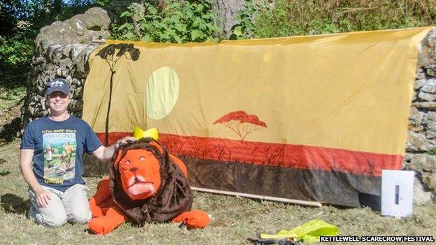 One of the displays at the 2015 scarecrow festival