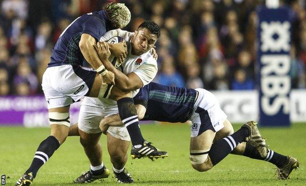 Blair Cowan gets to grips with Mako Vunipola