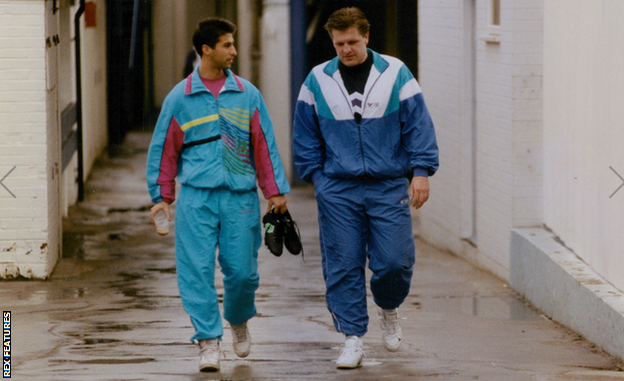 Jimmy Carter and Jan Molby, pictured in February 1991