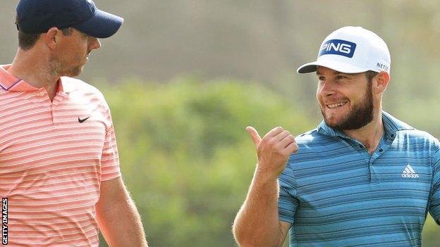 Rory McIlroy and Tyrrell Hatton