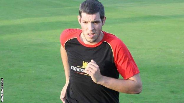 Adam Training at Creighton rugby. Aug 2012