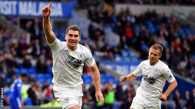 Sam Vokes celebrates scoring the winning goal