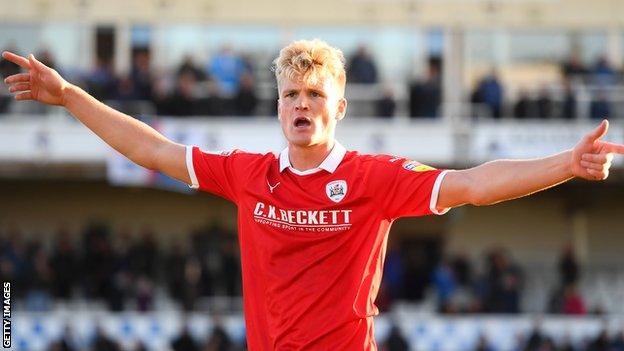 Cameron McGeehan in action for Barnsley