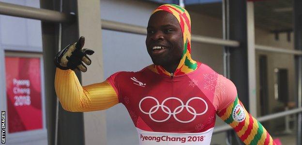 Akwasi Frimpong at the 2018 Winter Olympics