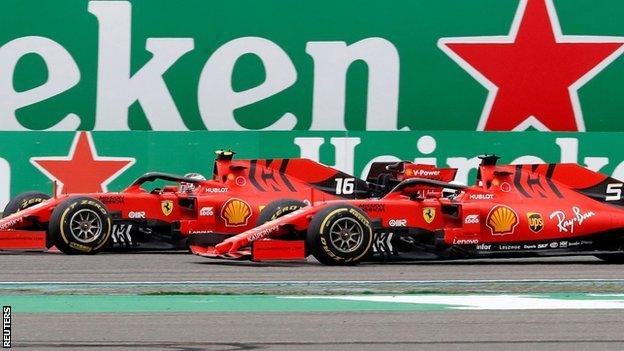 Charles Leclerc is ordered to let Sebastian Vettel past